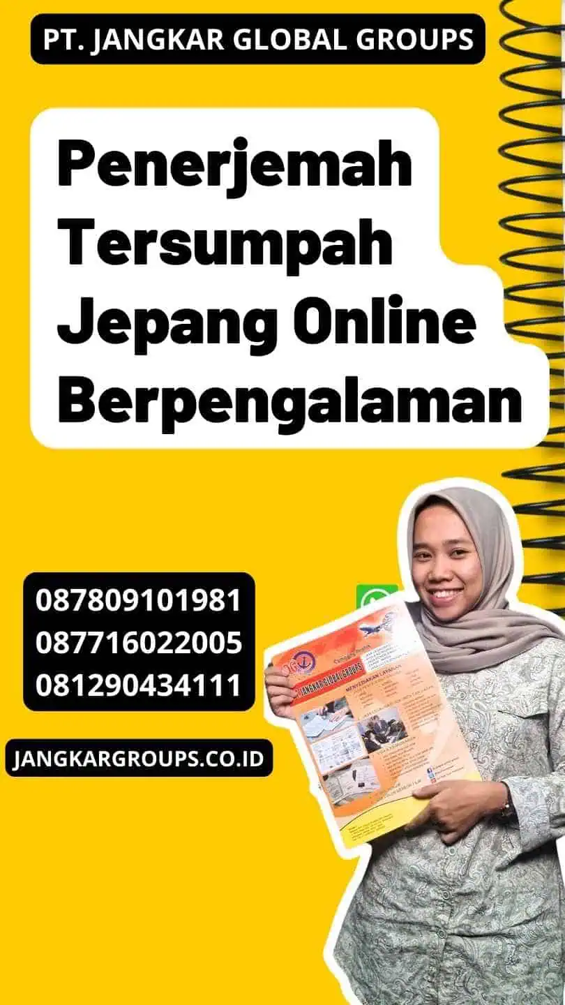 Penerjemah Tersumpah Jepang Online Berpengalaman