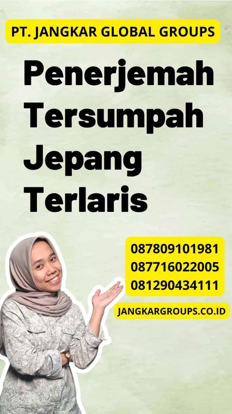 Penerjemah Tersumpah Jepang Terlaris