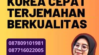 Penerjemah Tersumpah Korea Cepat Terjemahan Berkualitas