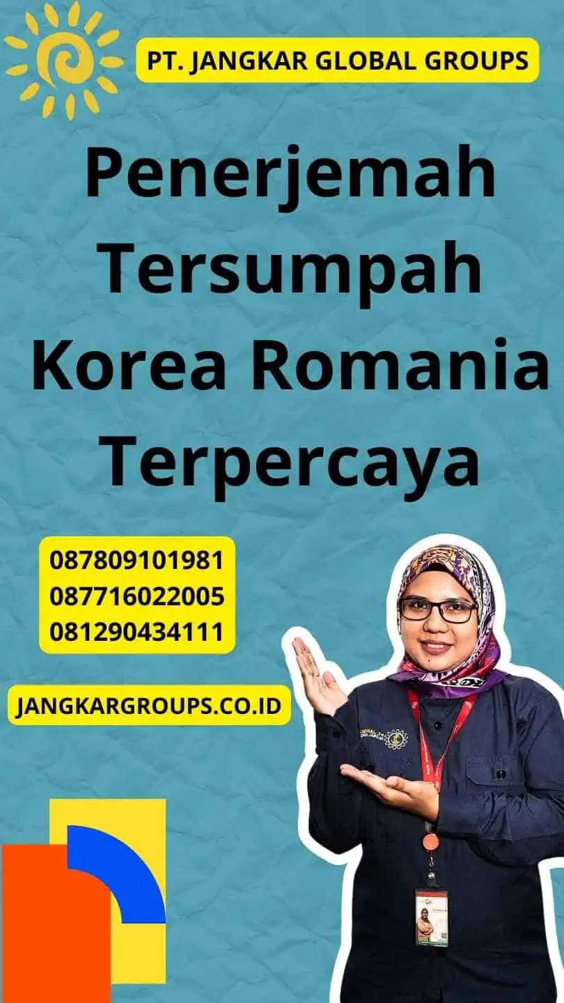 Penerjemah Tersumpah Korea Romania Terpercaya