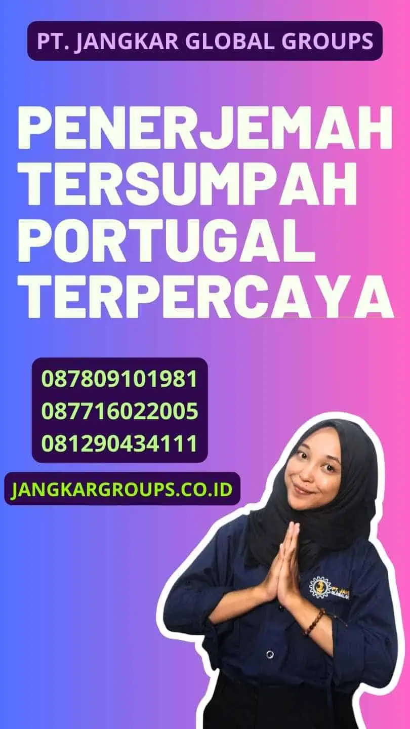 Penerjemah Tersumpah Portugal Terpercaya