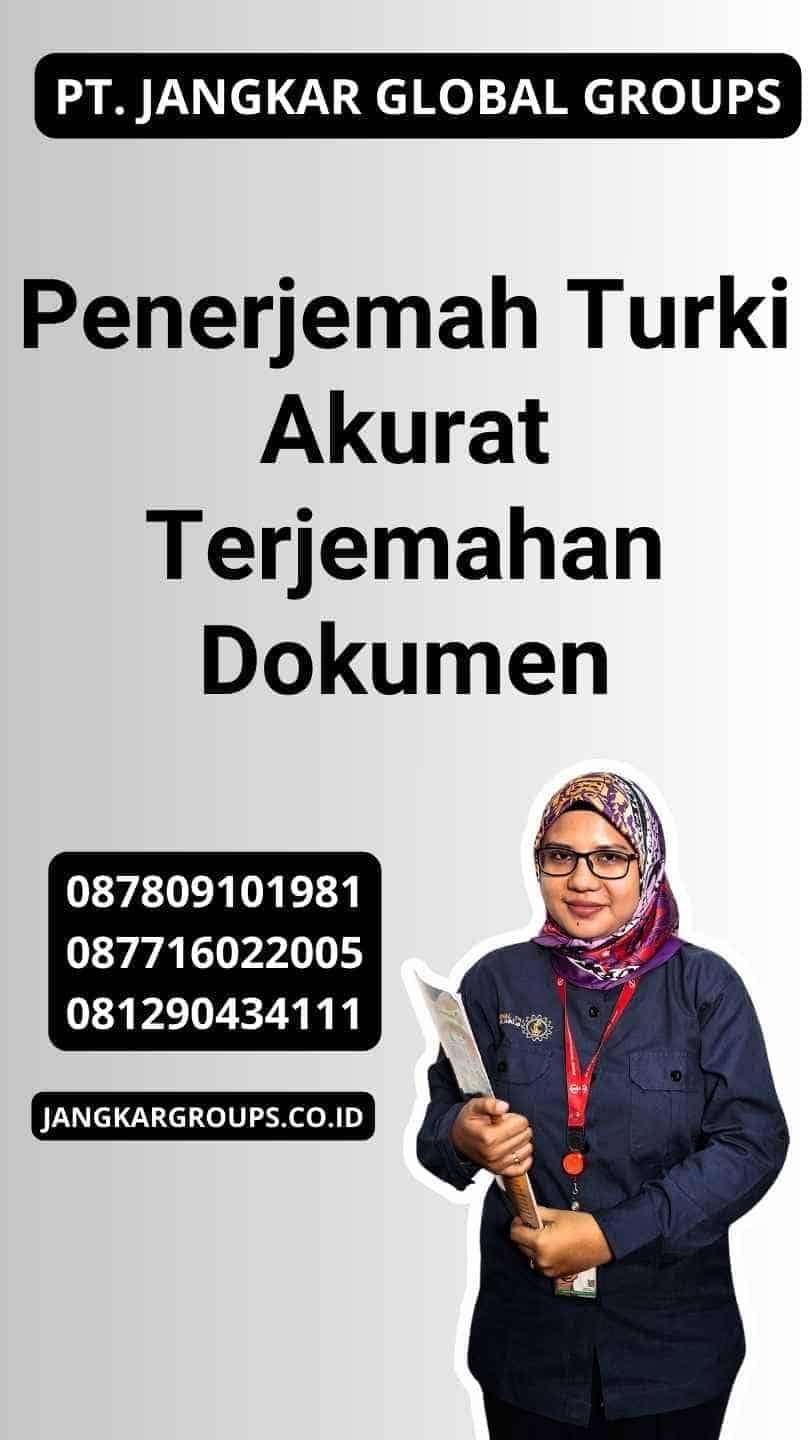 Penerjemah Turki Akurat Terjemahan Dokumen