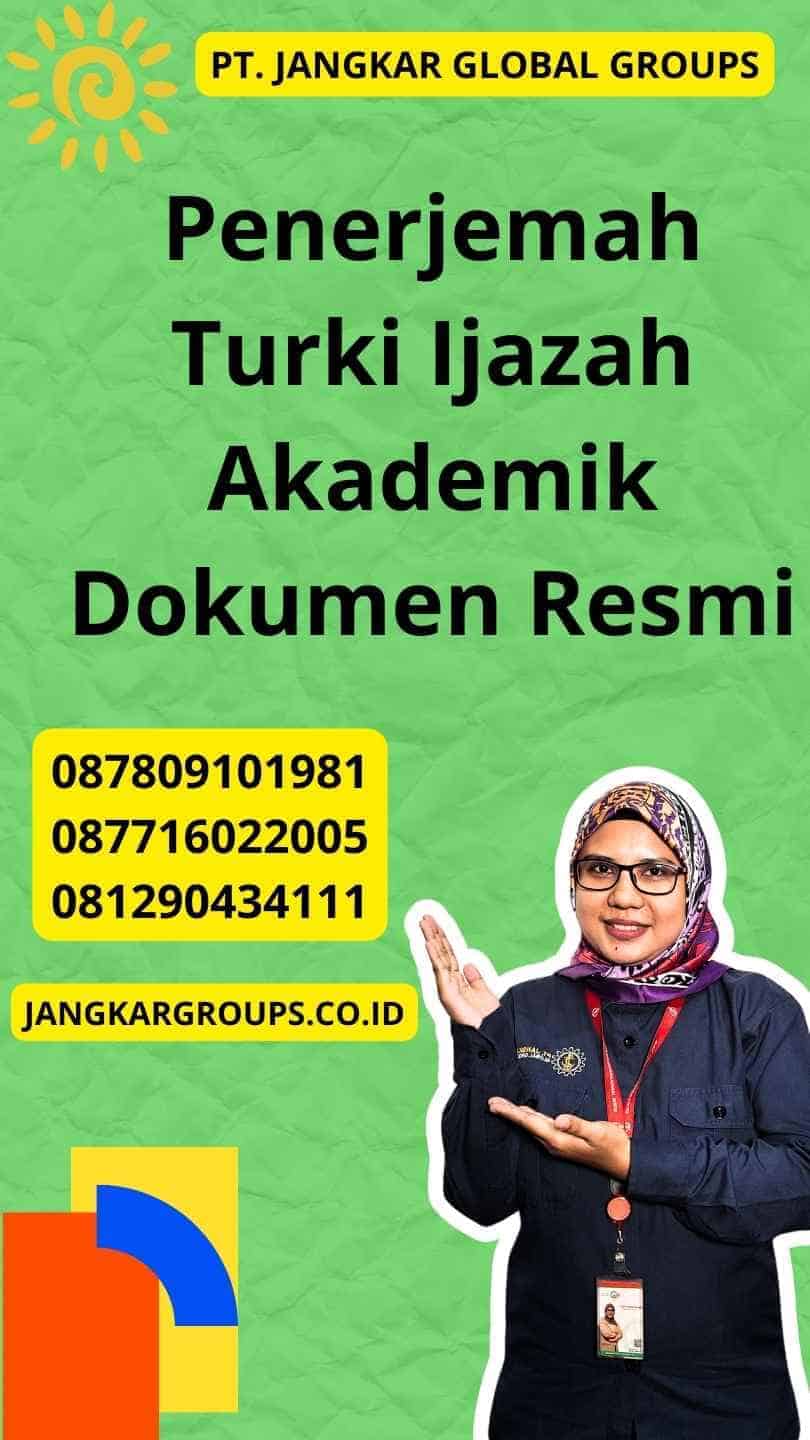 Penerjemah Turki Ijazah Akademik Dokumen Resmi