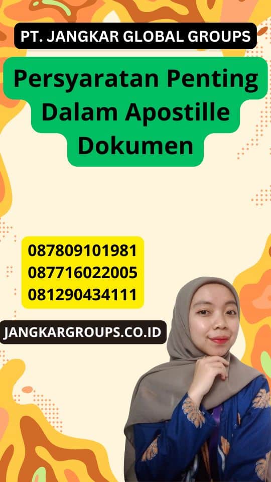 Persyaratan Penting Dalam Apostille Dokumen