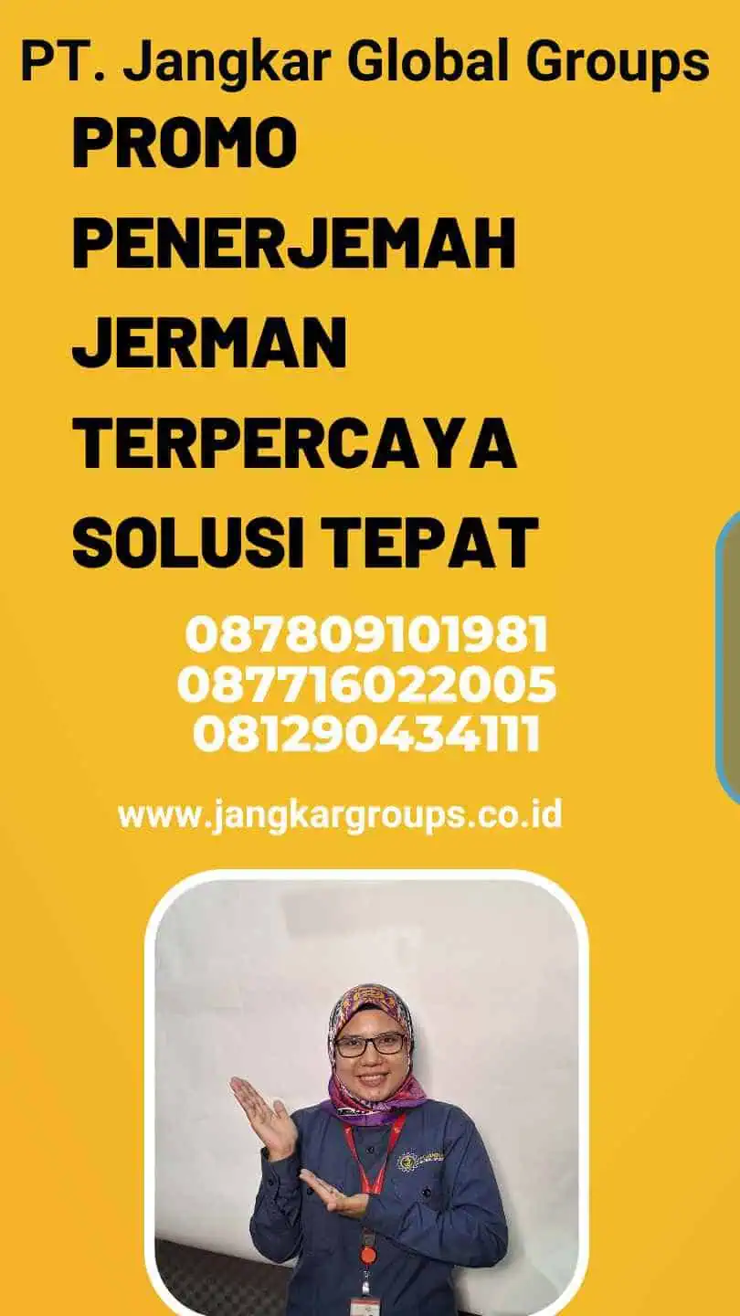 Promo Penerjemah Jerman Terpercaya Solusi Tepat