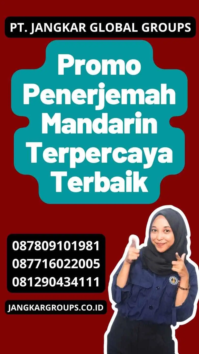 Promo Penerjemah Mandarin Terpercaya Terbaik