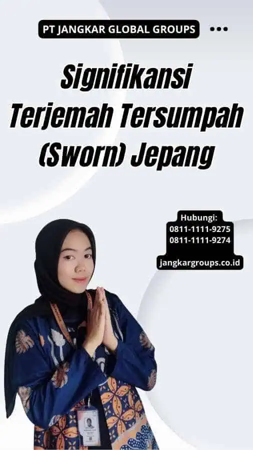 Signifikansi Terjemah Tersumpah (Sworn) Jepang