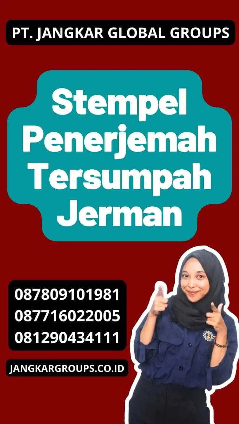 Stempel Penerjemah Tersumpah Jerman