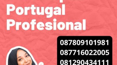 Tarif Penerjemah Tersumpah Portugal Profesional