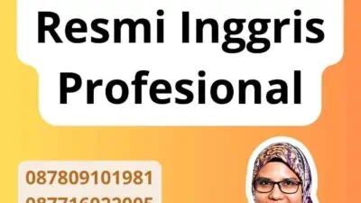 Terjemah Tersumpah Resmi Inggris Profesional