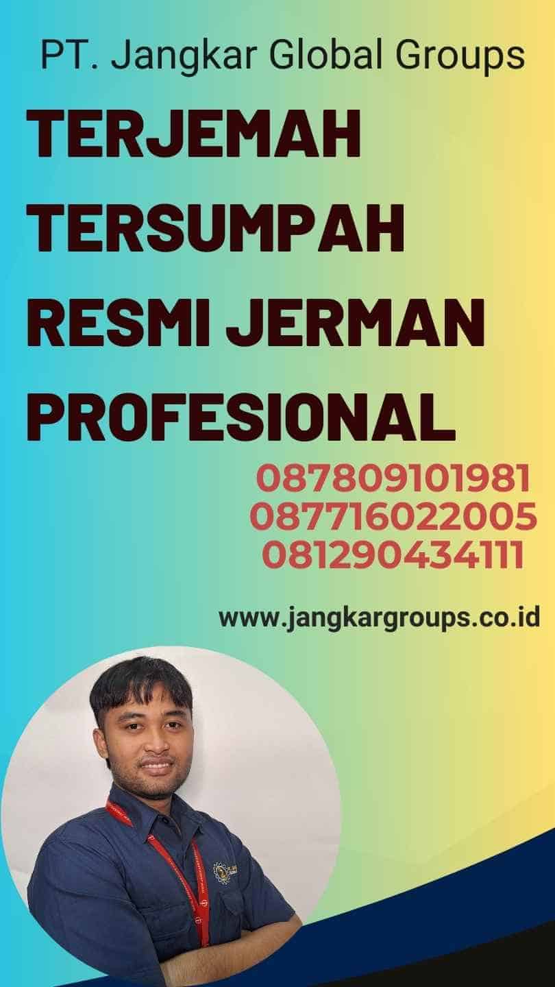 Terjemah Tersumpah Resmi Jerman Profesional