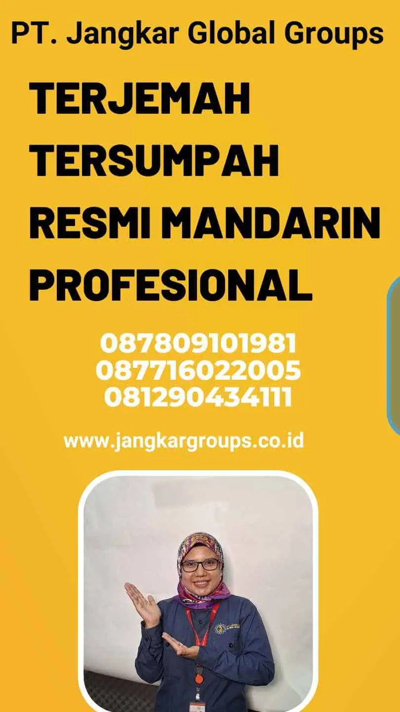 Terjemah Tersumpah Resmi Mandarin Profesional