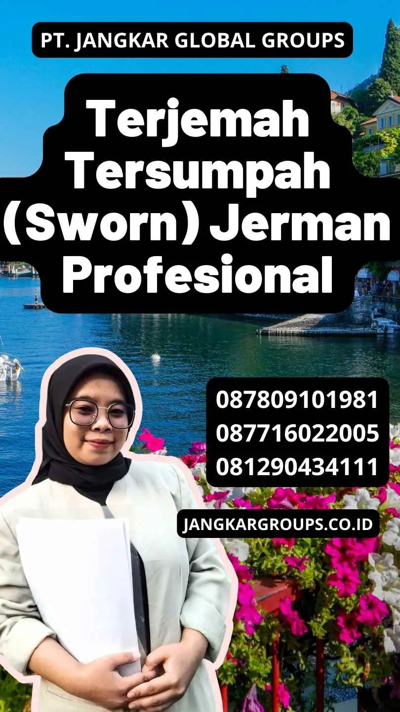 Terjemah Tersumpah (Sworn) Jerman Profesional