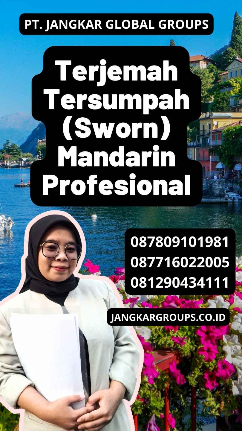 Terjemah Tersumpah (Sworn) Mandarin Profesional