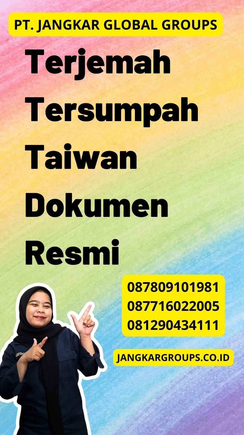 Terjemah Tersumpah Taiwan Dokumen Resmi