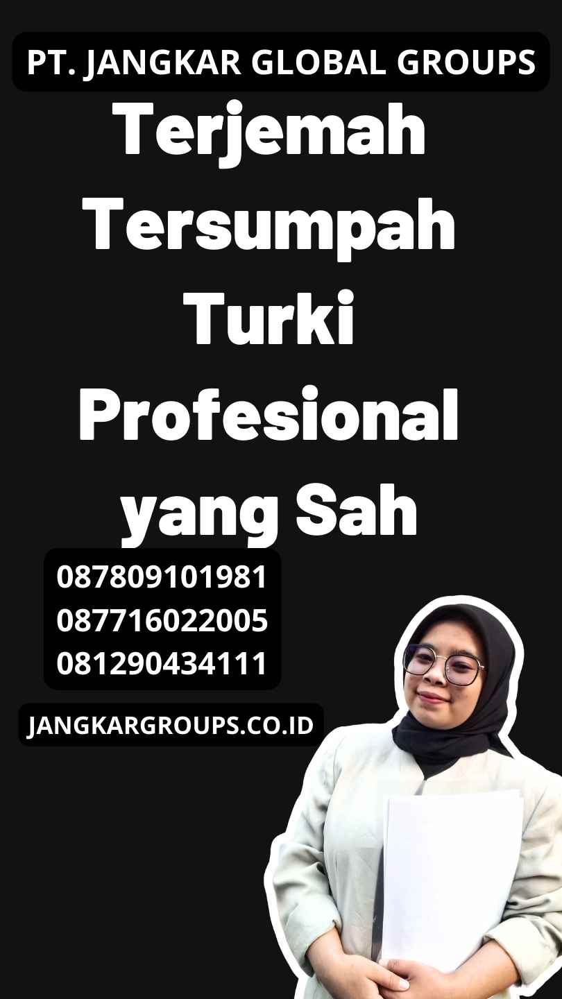 Terjemah Tersumpah Turki Profesional yang Sah