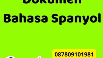 Terjemahan Dokumen Bahasa Spanyol