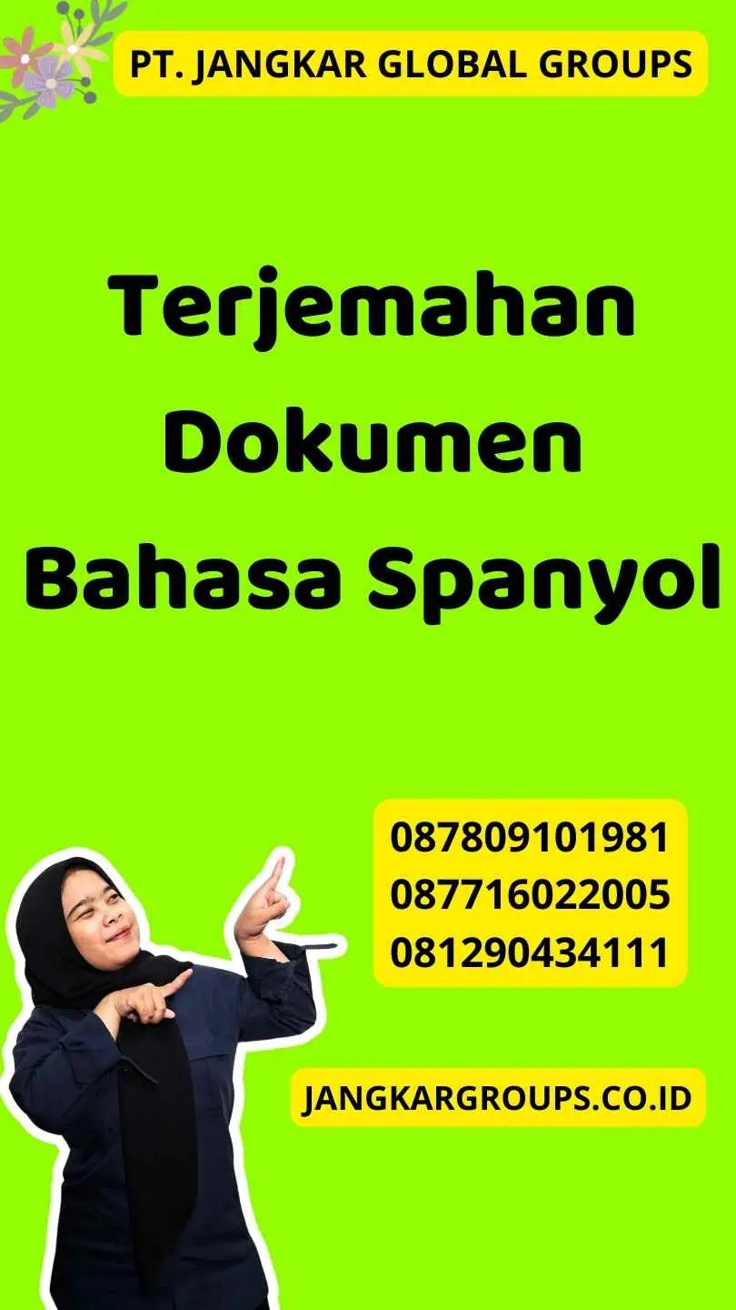 Terjemahan Dokumen Bahasa Spanyol