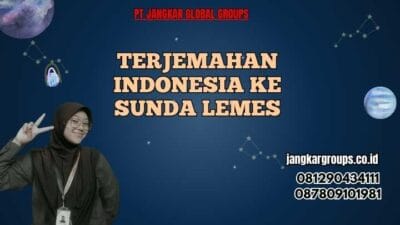 Terjemahan Indonesia Ke Sunda Lemes