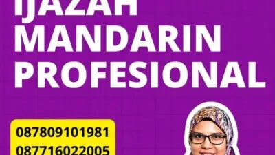 Translate Tersumpah Ijazah Mandarin Profesional