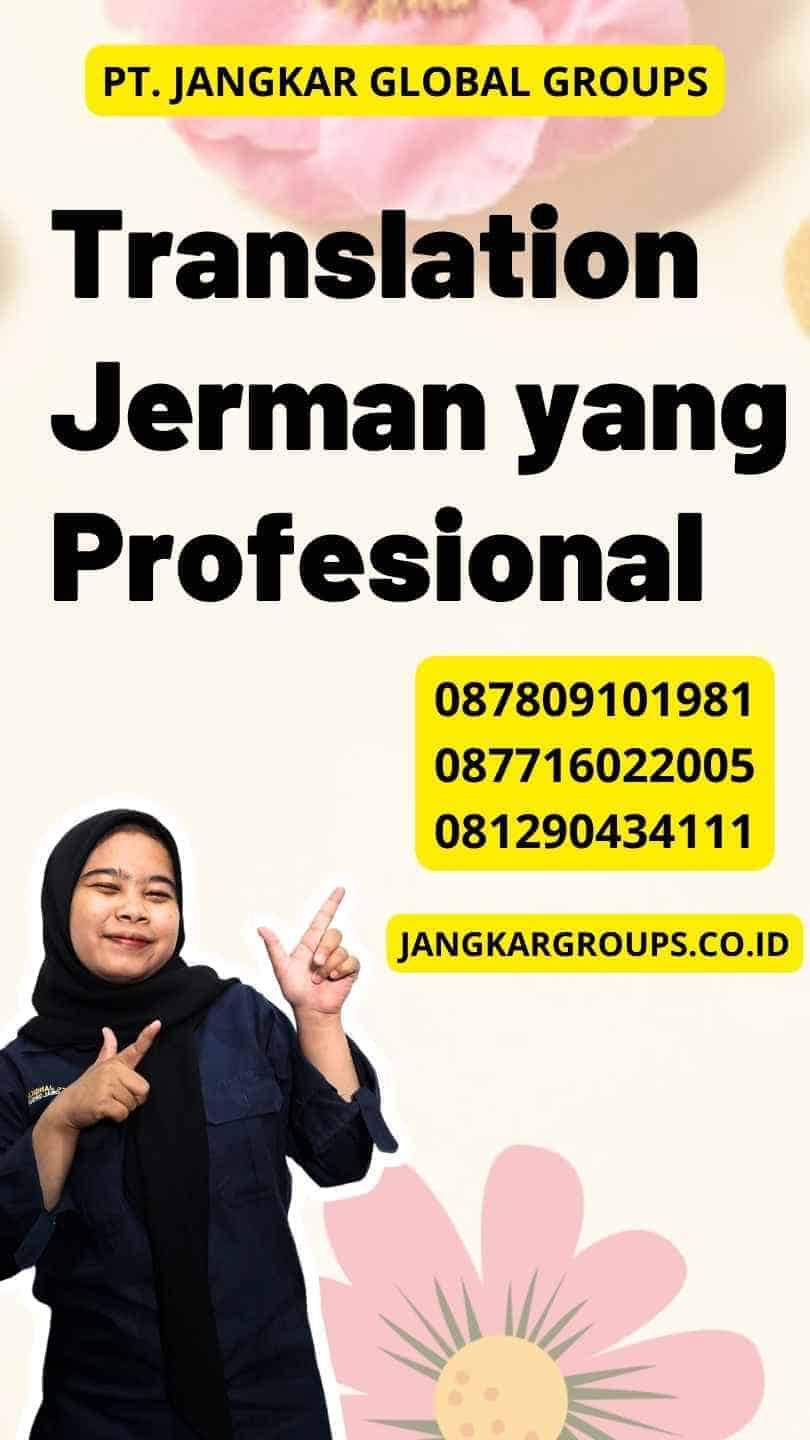 Translation Jerman yang Profesional