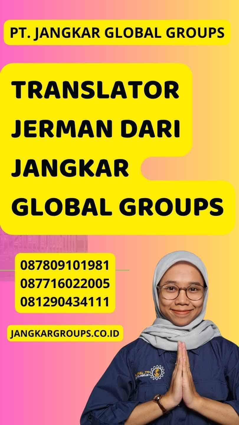 Translator Jerman dari Jangkar Global Groups