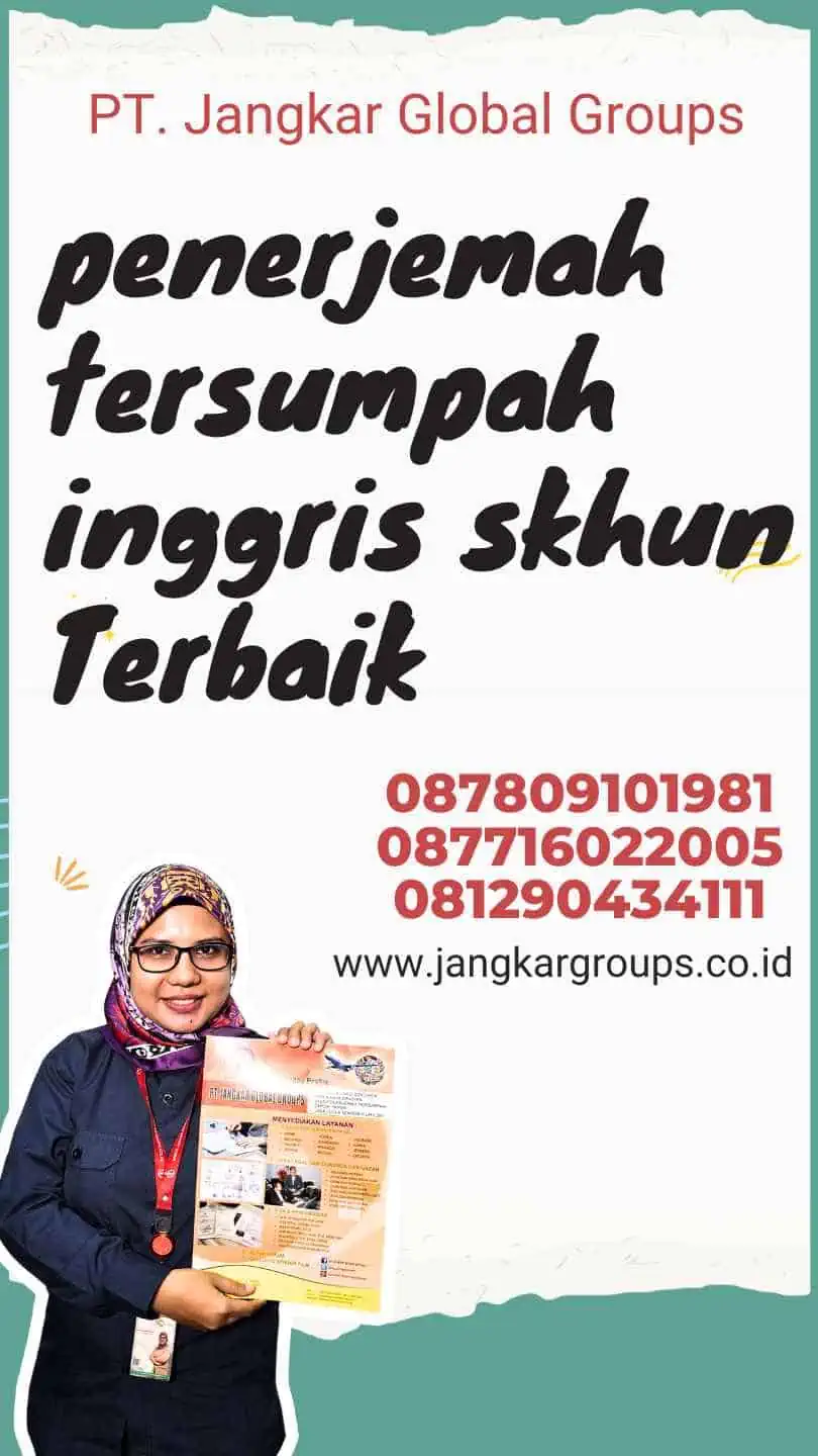 penerjemah tersumpah inggris skhun Terbaik