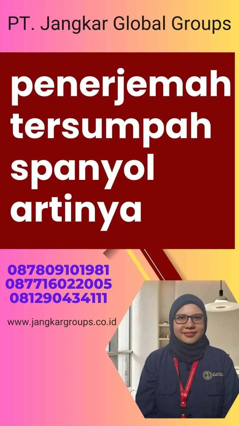 penerjemah tersumpah spanyol artinya