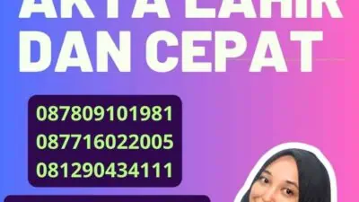 promo legalisir akta lahir dan cepat