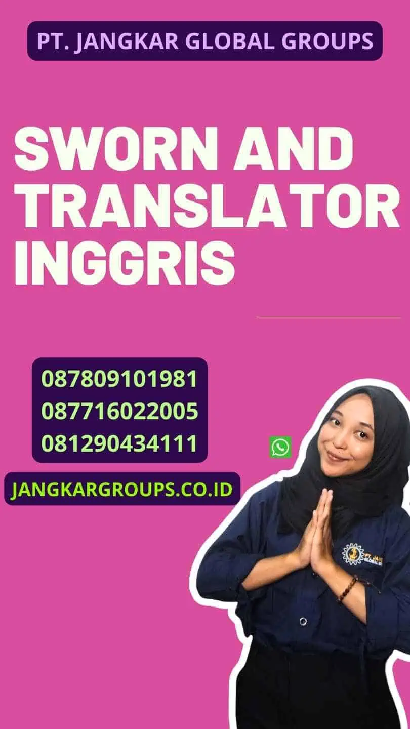 sworn and translator inggris