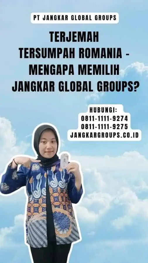 terjemah tersumpah romania Mengapa Memilih Jangkar Global Groups