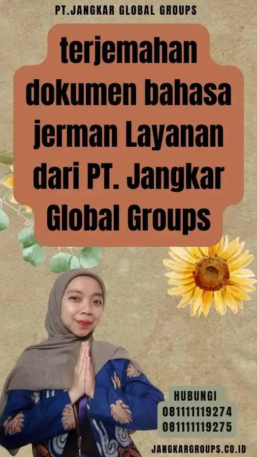 terjemahan dokumen bahasa jerman Layanan dari PT. Jangkar Global Groups