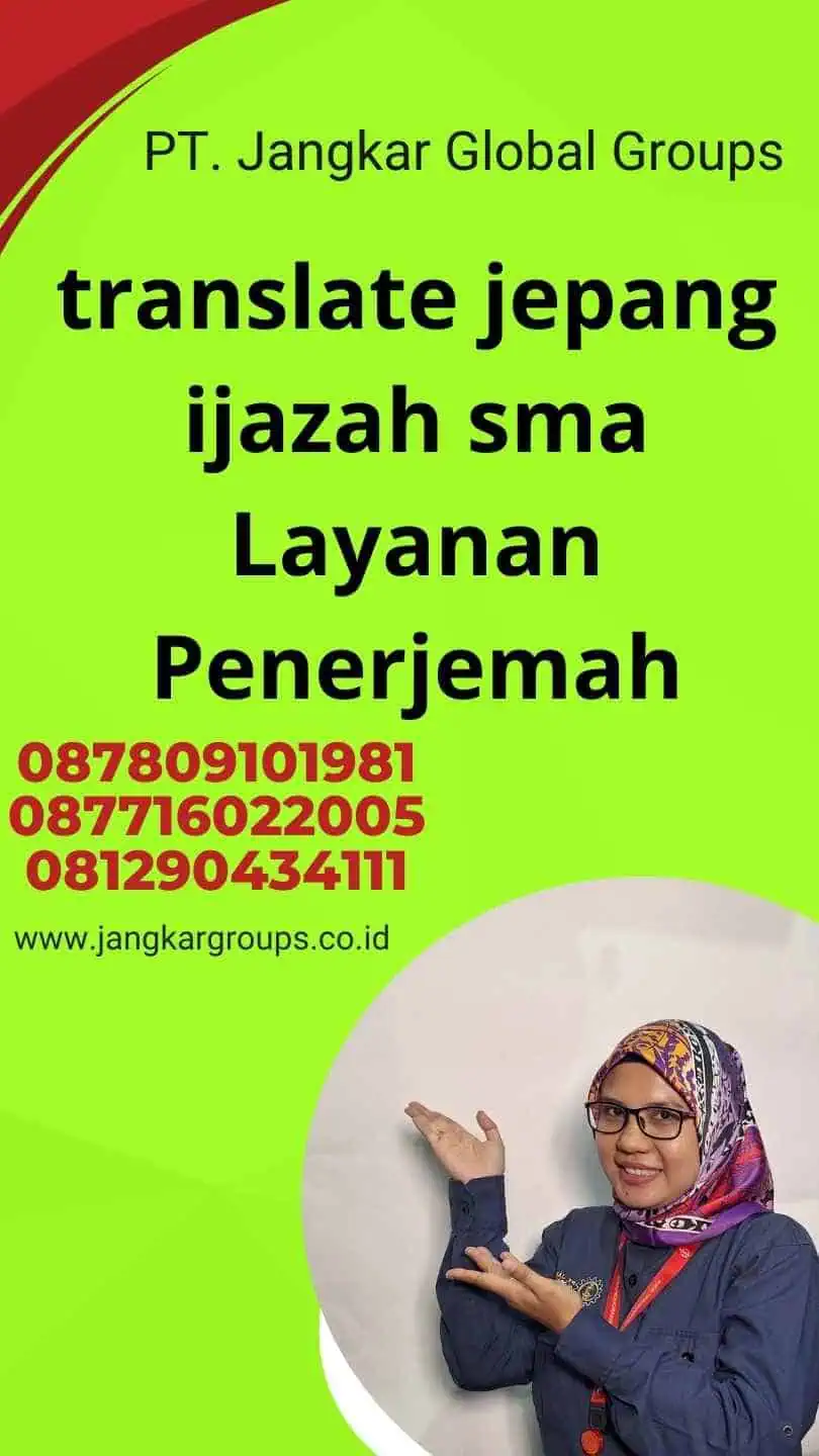 translate jepang ijazah sma Layanan Penerjemah