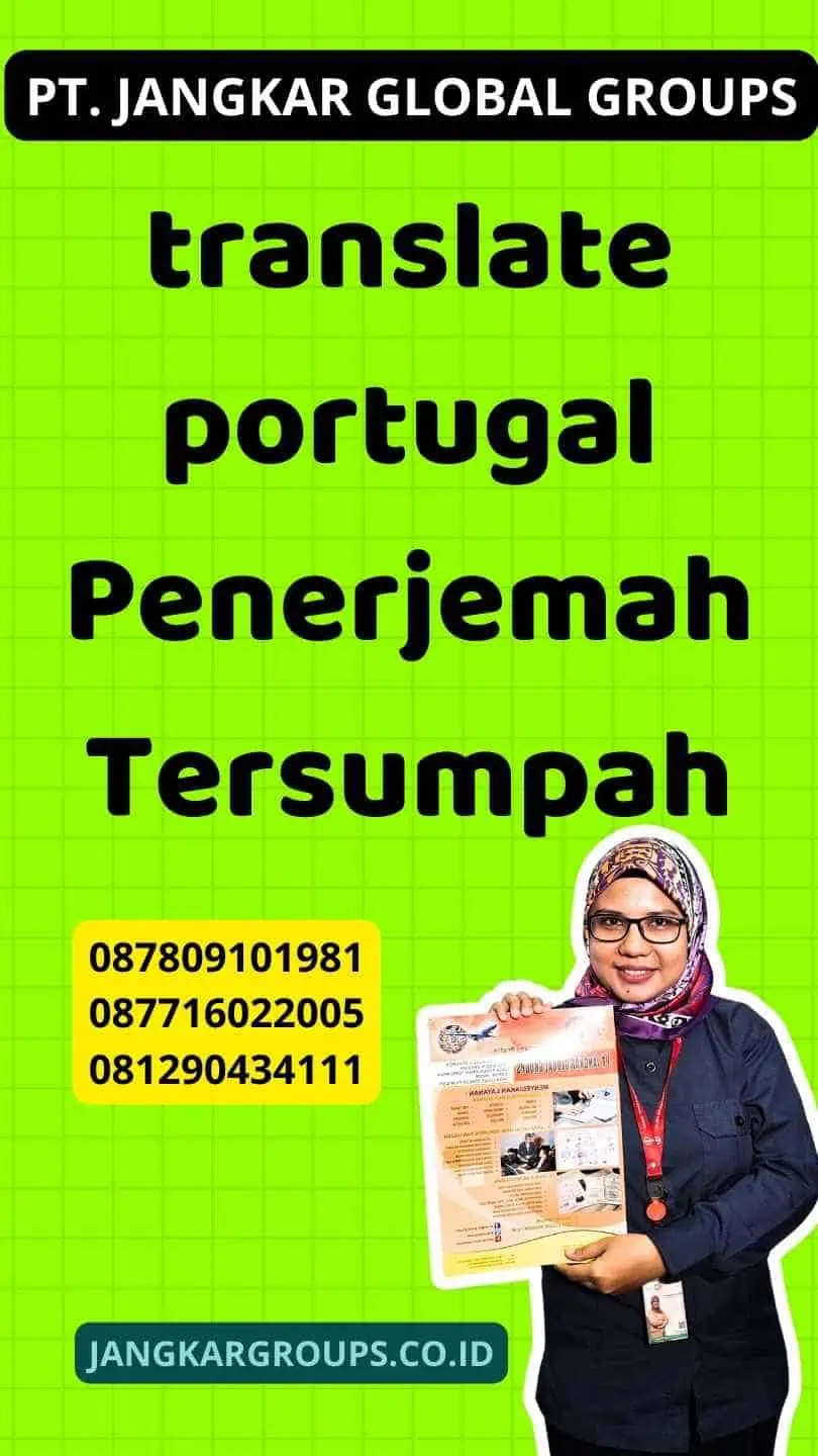 translate portugal Penerjemah Tersumpah