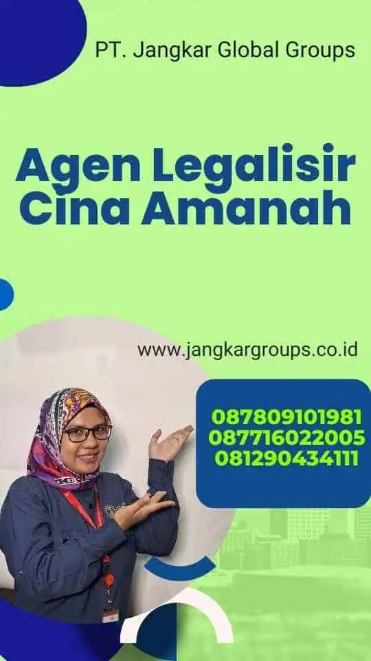 Agen Legalisir Cina Amanah