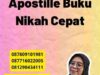 Apostille Buku Nikah Cepat