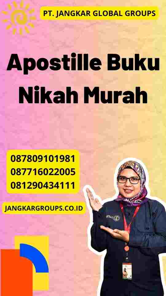 Apostille Buku Nikah Murah