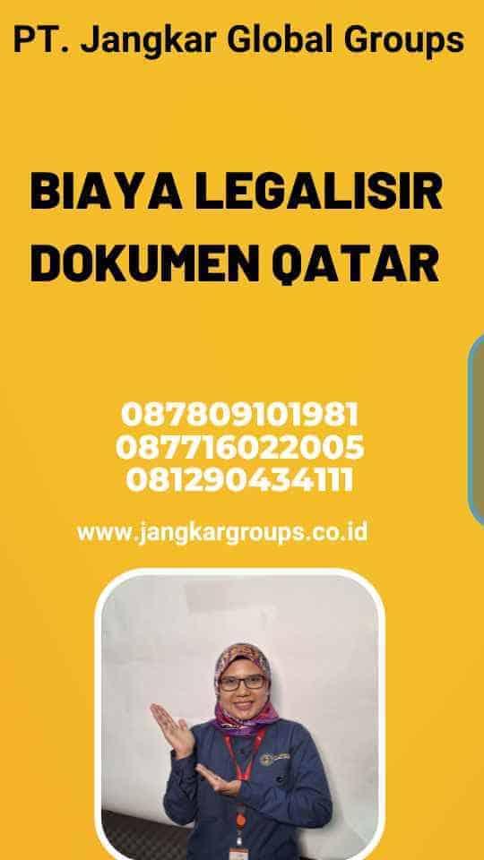 Biaya Legalisir Dokumen Qatar