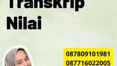 Cap Legalisir Transkrip Nilai