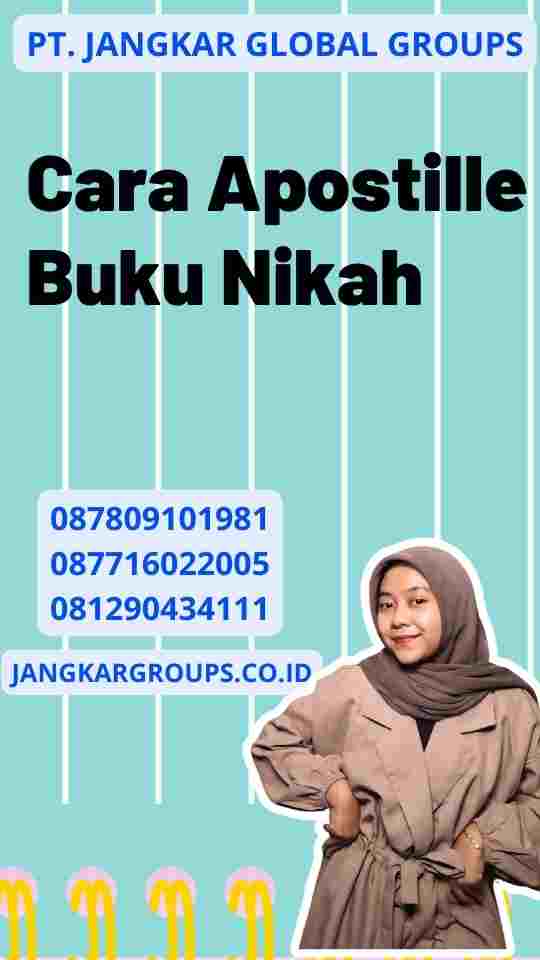 Cara Apostille Buku Nikah