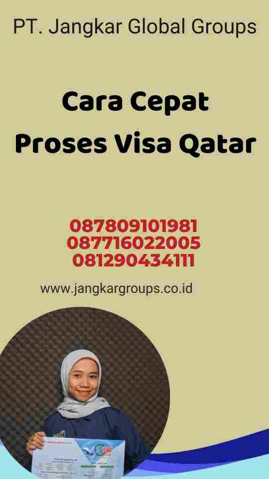 Cara Cepat Proses Visa Qatar