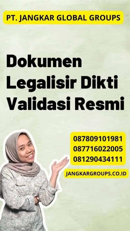 Dokumen Legalisir Dikti Validasi Resmi