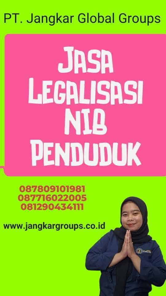 Jasa Legalisasi NIB Penduduk