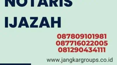 Jasa Legalisir Notaris Ijazah