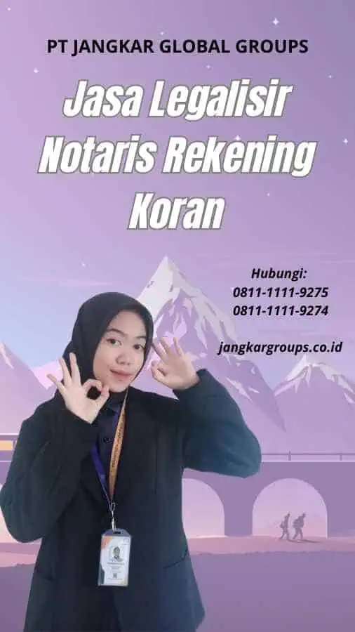 Jasa Legalisir Notaris Rekening Koran