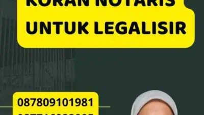 Jasa Rekening Koran Notaris Untuk Legalisir