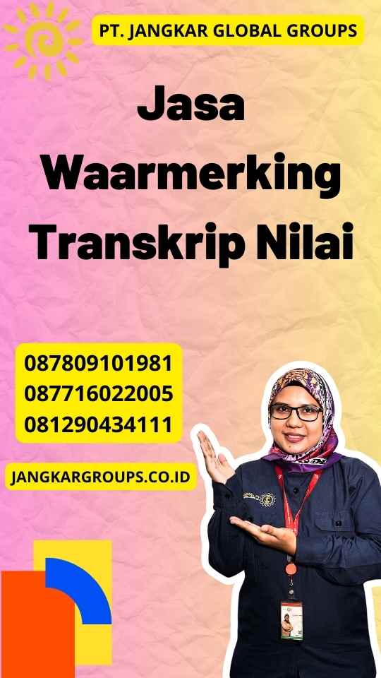 Jasa Waarmerking Transkrip Nilai