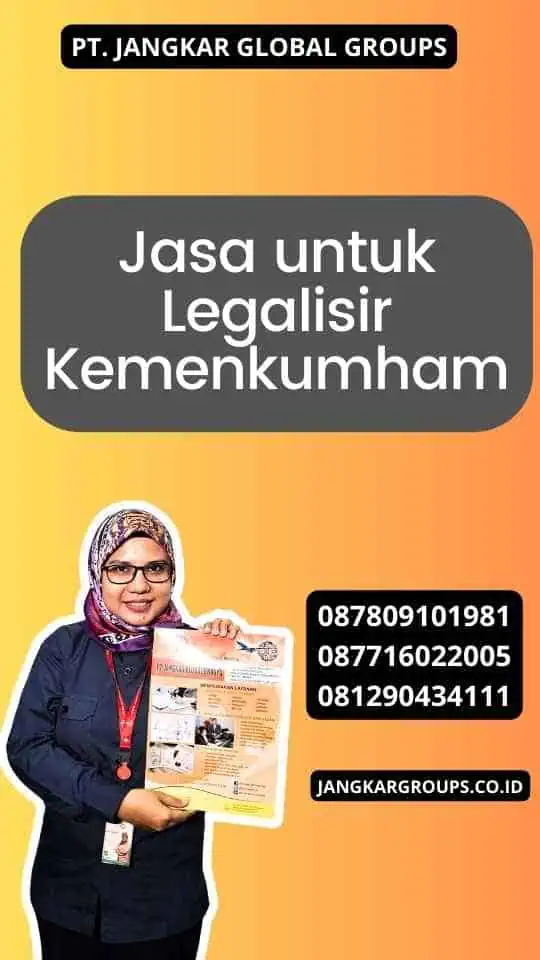 Jasa untuk Legalisir Kemenkumham