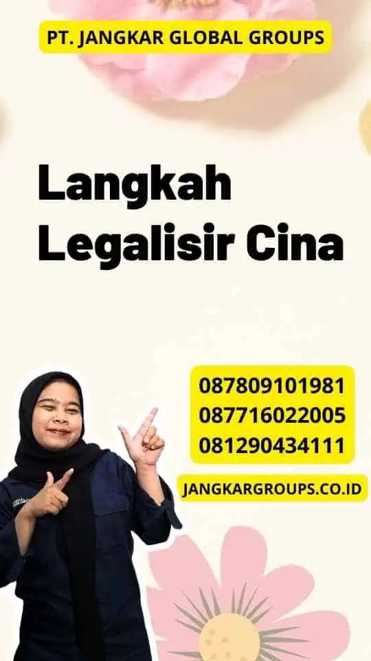 Langkah Legalisir Cina