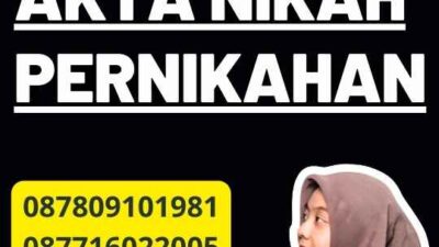 Legalisasi Akta Nikah Pernikahan